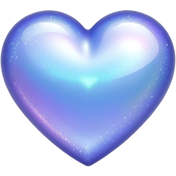 Periwinkle sparkly heart emoji