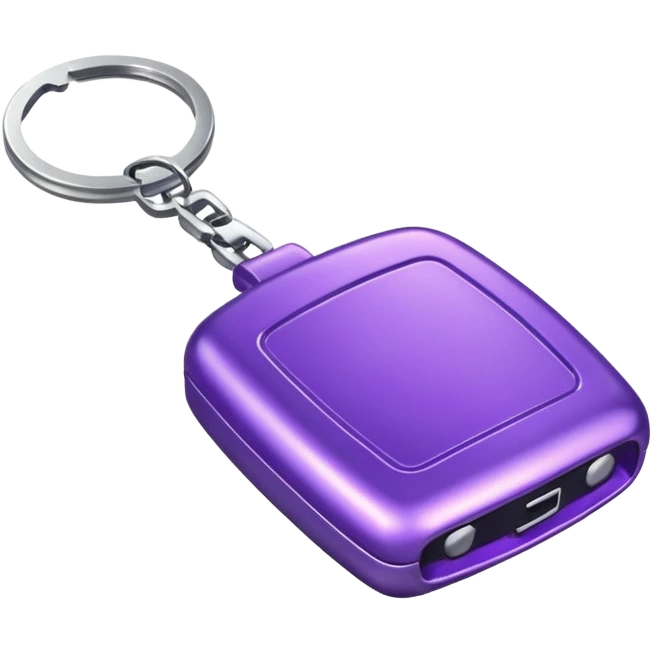 Purple car key emoji