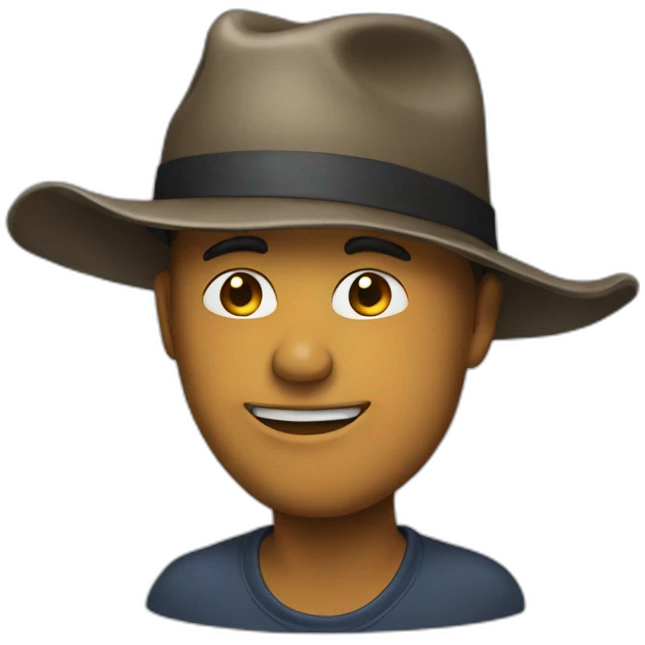 shit with the hat emoji