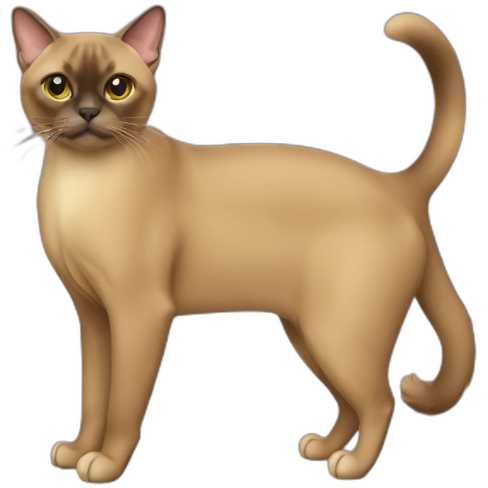 Burmese Cat Full Body emoji