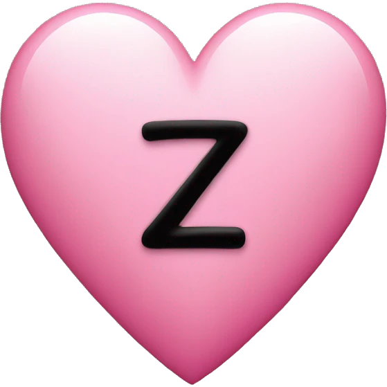 A pink heart emoji with "Z1" written in it emoji