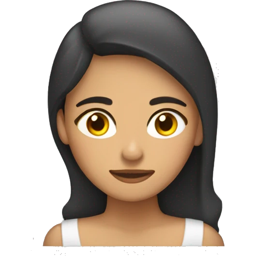 Mujer morena durmiendo emoji