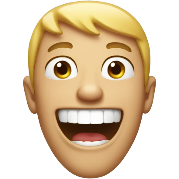 Fake laugh emoji