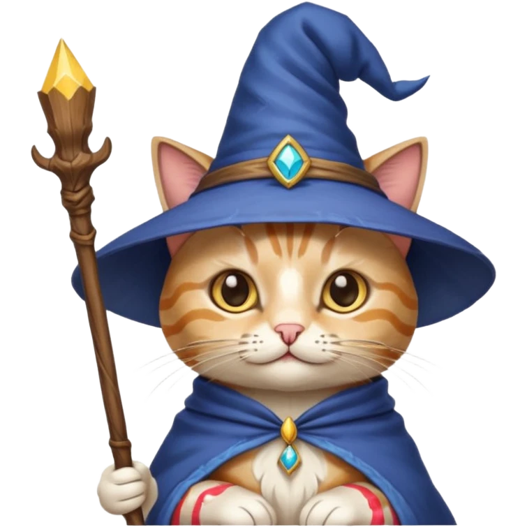 Cat wizard emoji