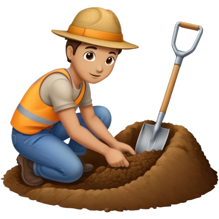 Digging in but emoji
