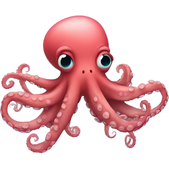 Octopus in love emoji