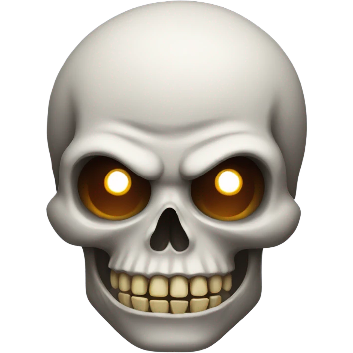 Scary skull emoji
