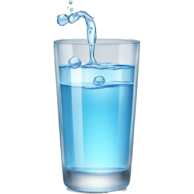 glass of water  emoji