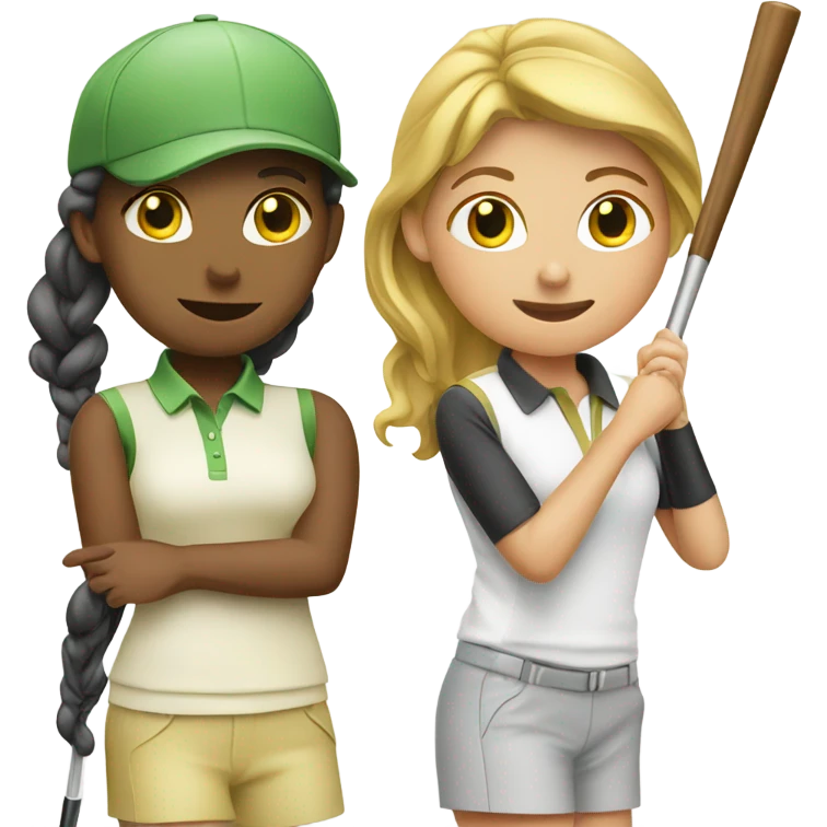 Girl golfers emoji
