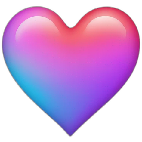Multicolor heart emoji