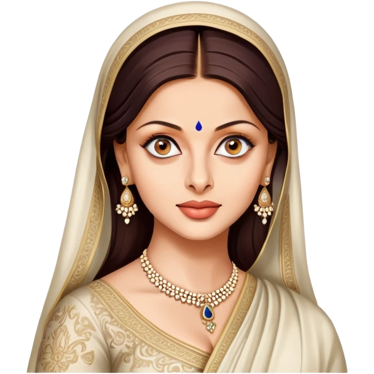 Aishwarya Rai portrait, beautiful face, famous Indian actress emoji