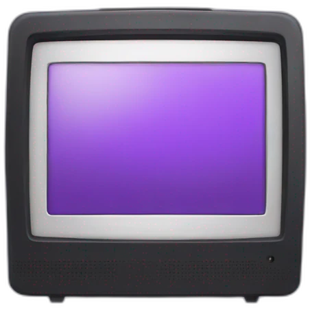 Purple portable monitor emoji