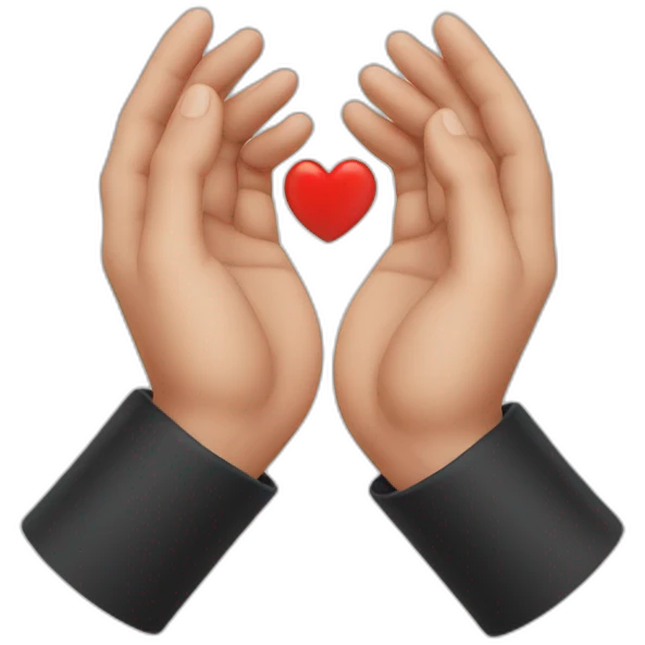 hands of heart emoji