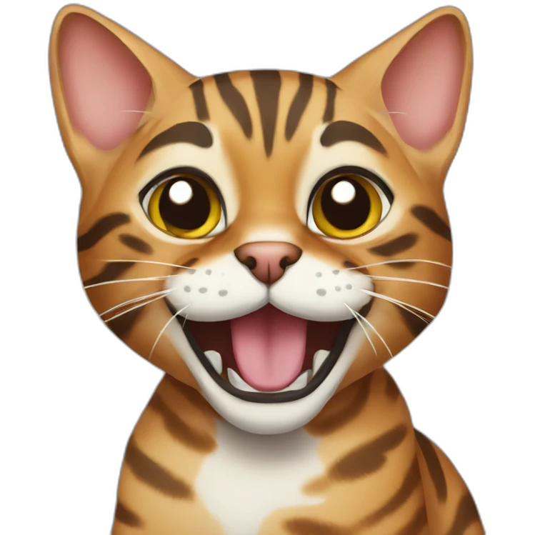 bengal cat playing emoji