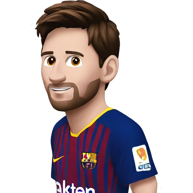 Messi Barcelone chut emoji