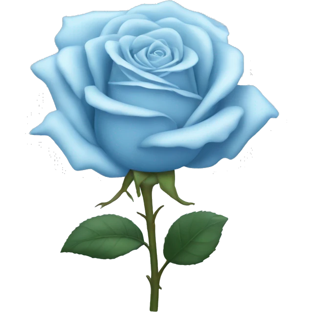 Light blue rose emoji