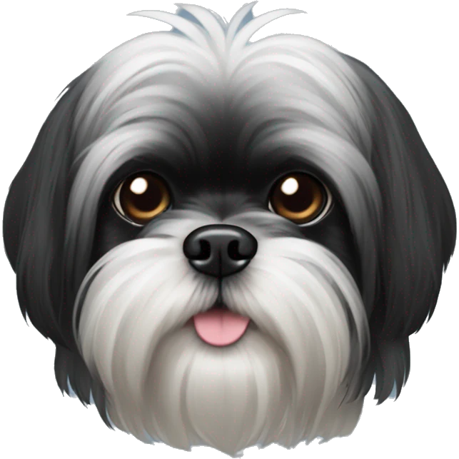 black shihtzu emoji