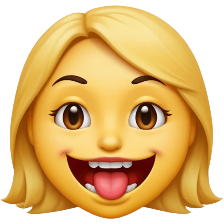 sexy emoji face biting its lower lip, suggestive expression emoji