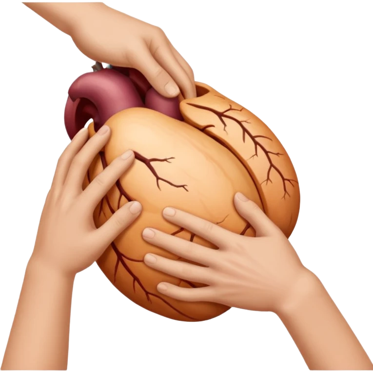 Palm in the stomach emoji