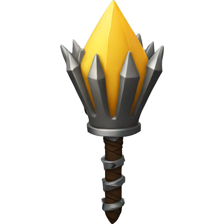 spiked mace emoji