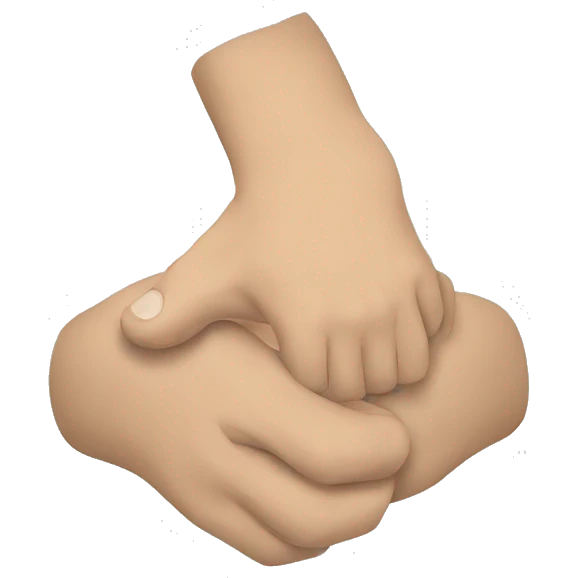 bjj hands performing armlock emoji