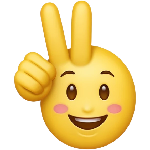 An happy emoji showing middle finger  emoji