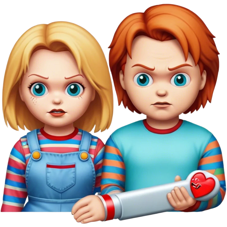 Chucky and tiffany emoji