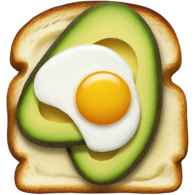 Avocado and egg toast emoji