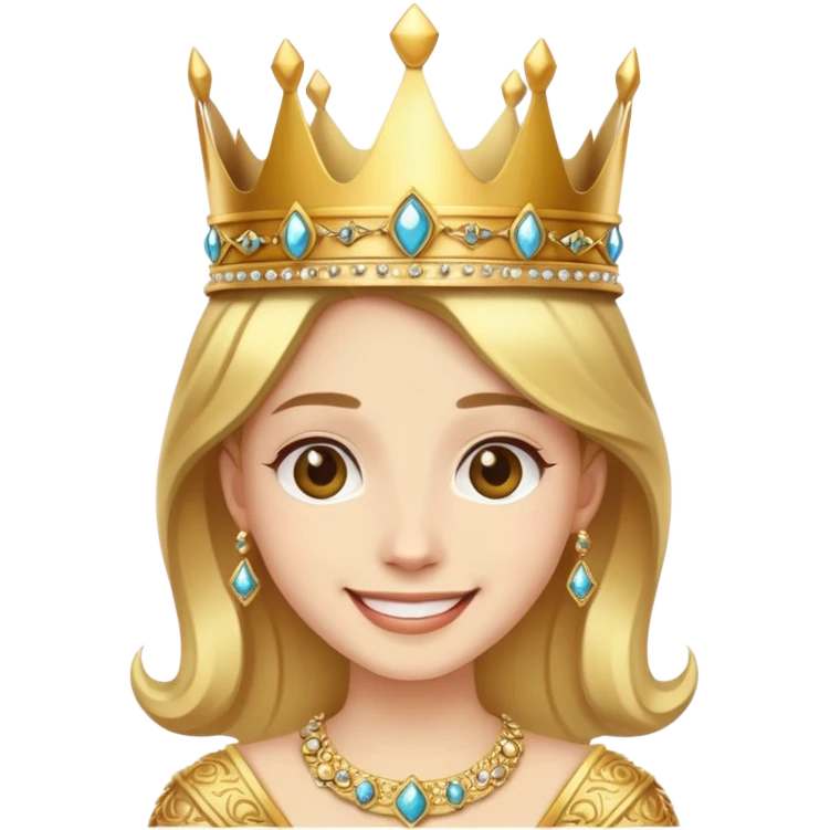Wearing a crown emoji