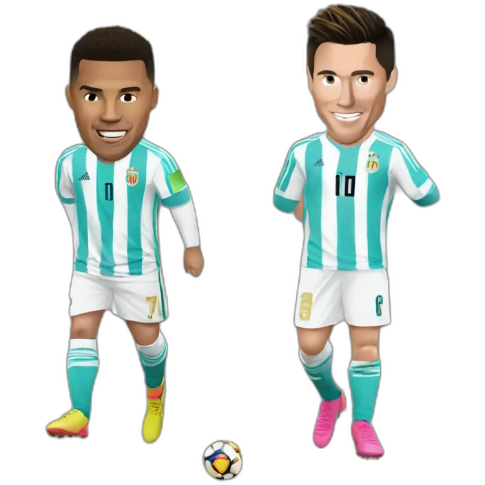 Ronaldo sur messi emoji