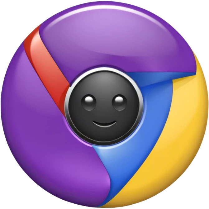 dark purple google chrome logo emoji