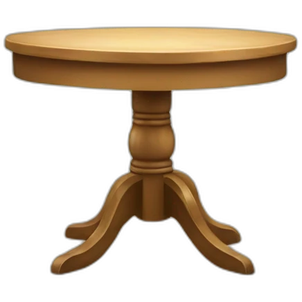 Table et chaise emoji