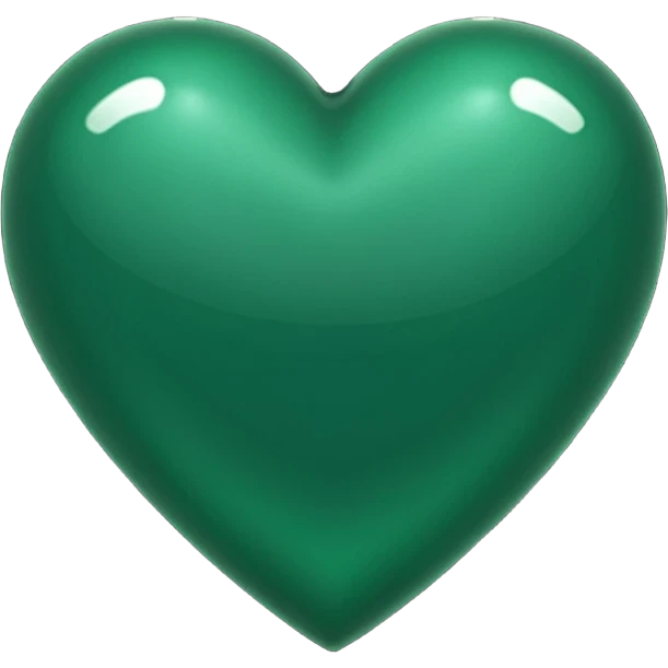 dark green heart emoji