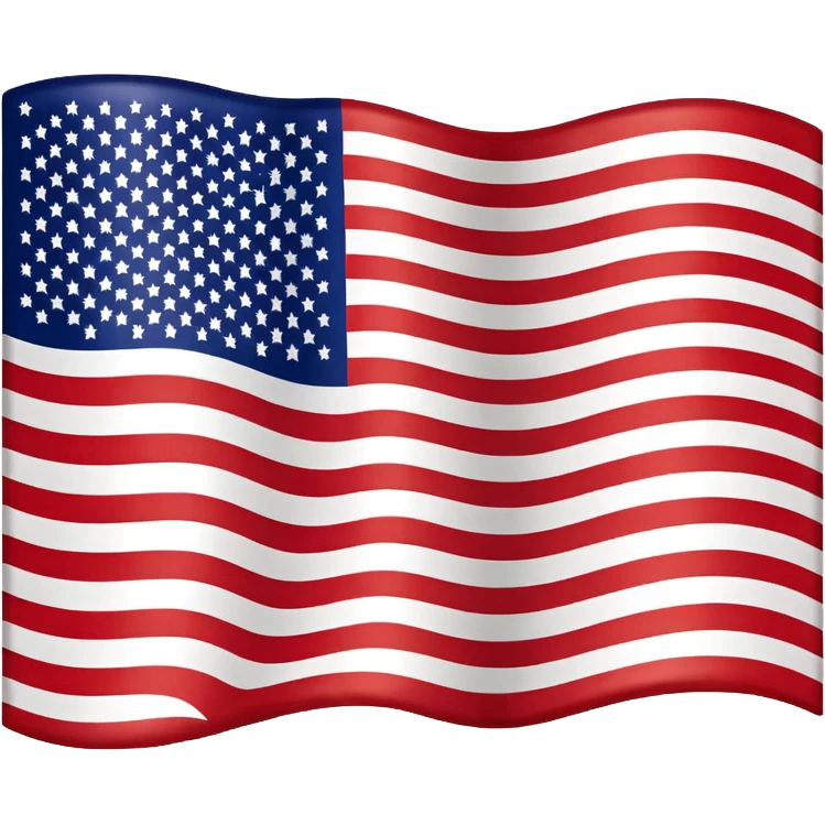 United States flag, simple, bright emoji