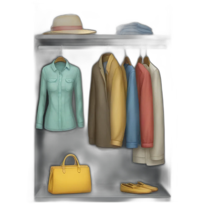 closet with clothes emoji