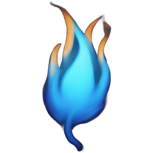 blue flame emoji