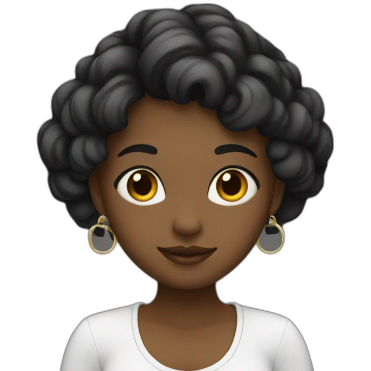 Girl-black  emoji