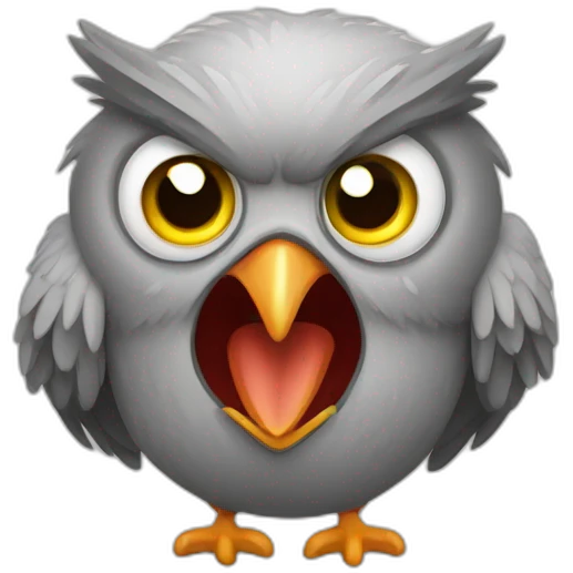 Angry Duolingo Bird emoji