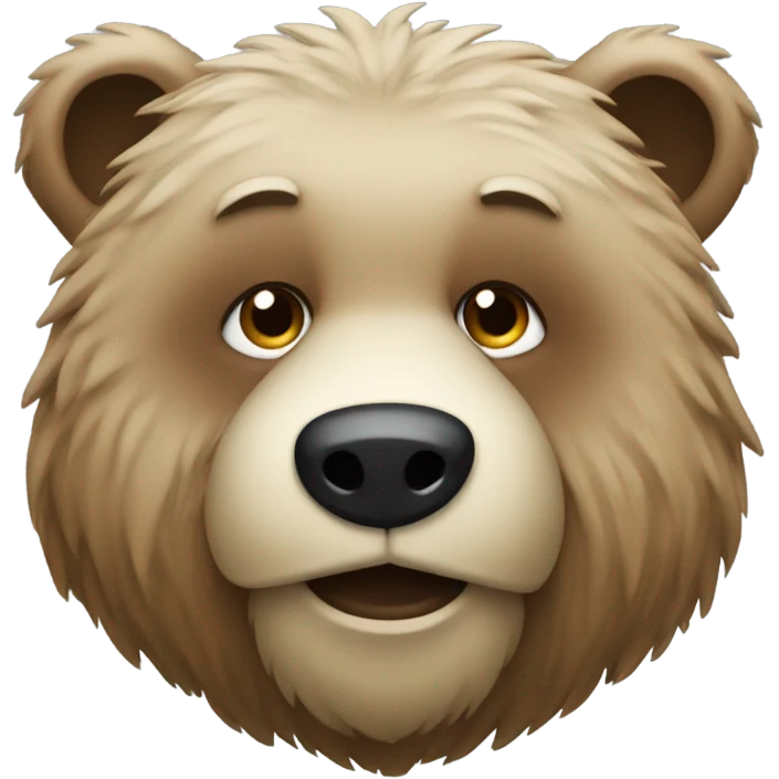 Bear with a beard emoji
