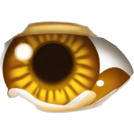 Niña morena de ojos color miel con cabello ondulado café y ojo grandes emoji