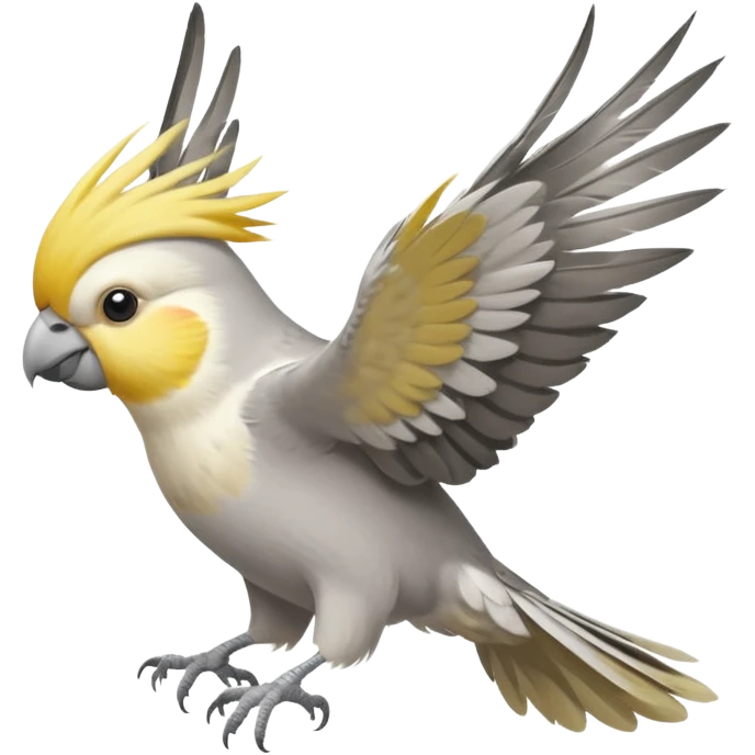 cockatiel flying  emoji