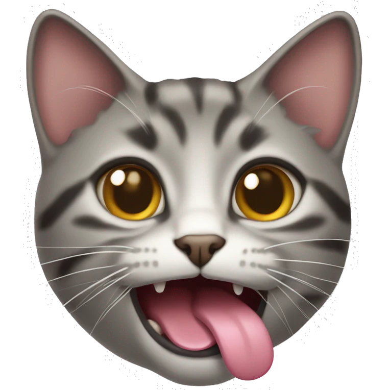 cat sticking out tongue happy emoji