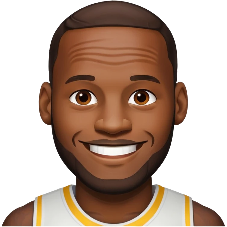 Lebron James smiling emoji