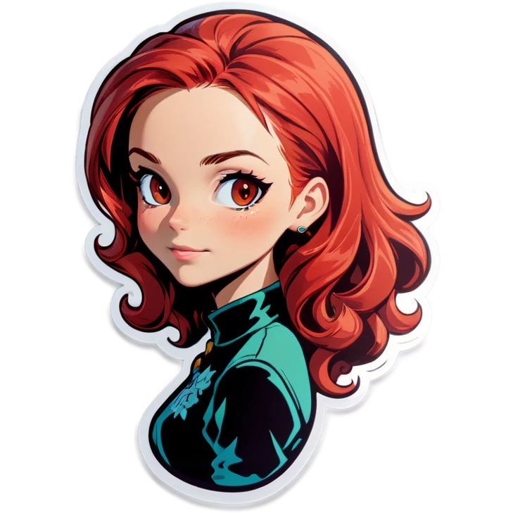 Woman with red hair  emoji