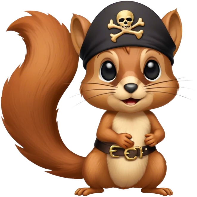 pirate squirrel emoji