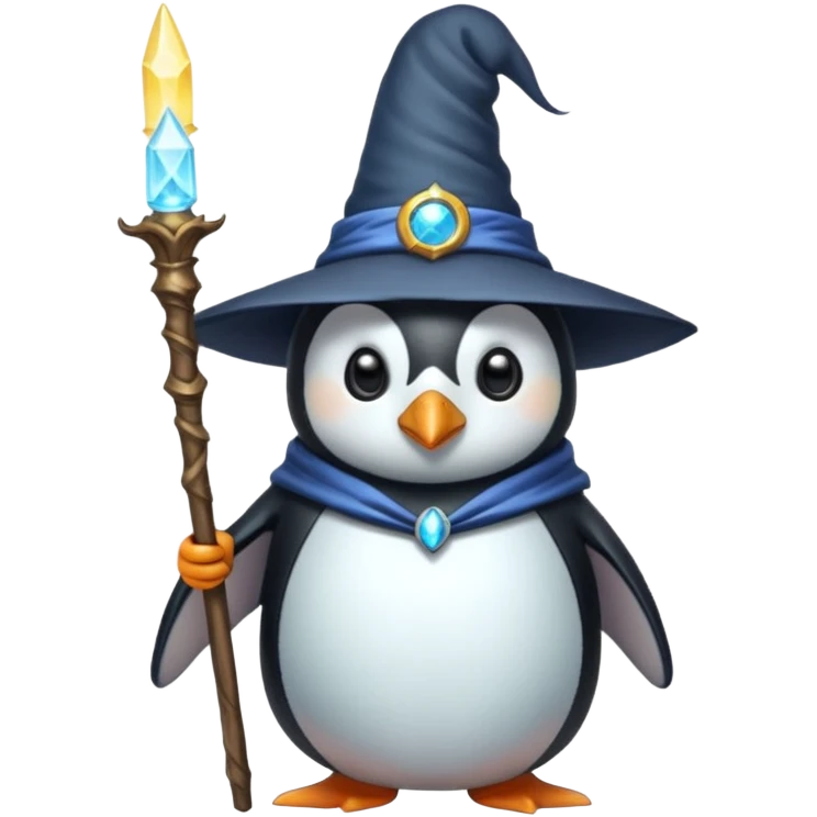 Penguin Wizard emoji