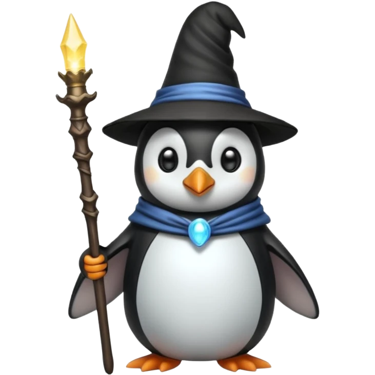 Penguin Wizard emoji