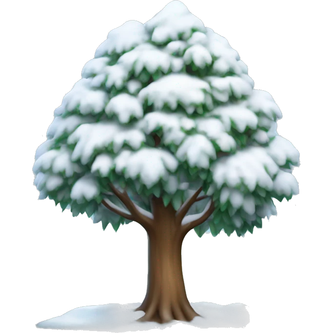 snow tree emoji