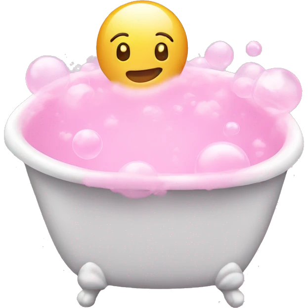 Pink bubble bath  emoji