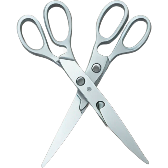 two open scissors emoji